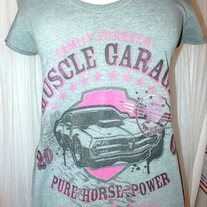Fast and Furious 2001 Women's Short Sleeve Fringed Sides Tee Size M